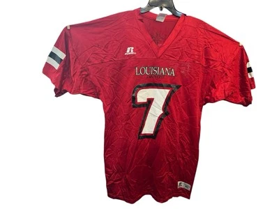 Vintage Russell Athletic ULL University Louisiana Lafayette 7 Football Jersey XL - Image 1 of 4