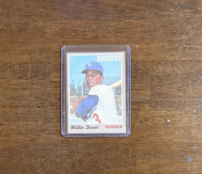 1970 O-Pee-Chee - Willie Davis #390 EX, LOW POP CANADIAN, DODGERS HOF - Image 1 of 2