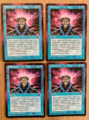 Brainstorm (Ice Age) ALTERED playset of Four (4) floating border style! - Image 1 of 2
