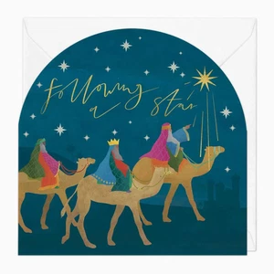 Whistlefish Bright Star Christmas Card Three Wise Men Magi Christian Jesus Birth - Picture 1 of 1