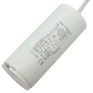 Anlaufkondensator Motorkondensator 10µF 450V 30x71mm Kabel 8cm ICAR 10uF - Bild 1 von 2