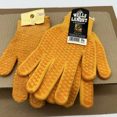 Guantes de trabajo de punto Wells Lamont Golden Grip de colección talla 510L grande nuevos de stock con etiquetas Foto 1 de 4