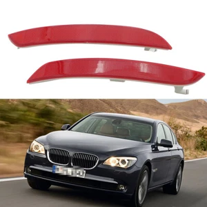 1Set Rear Bumper LH & R Reflector Red Lens for BMW 7-Series F01 F02 2009-2012 - Picture 1 of 5