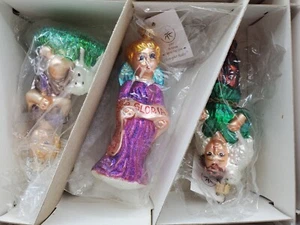 Radko 1997 Nativity Ltd Ed #3561 Set 3 Shepherd's Prayer, Gloria Angel NEW w Box - Picture 1 of 11