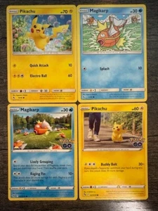 Pokemon X4 Magikarp 15/68 & Magikarp 021/078 + Pikachu 19/68 & Pikachu 027/078 - Bild 1 von 4