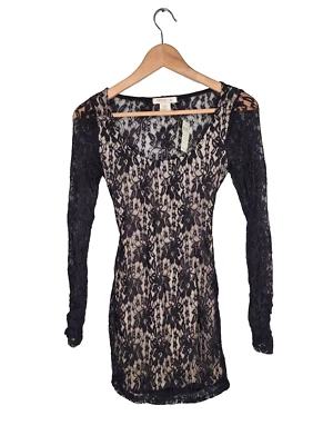 Y2K Arden B Stretch Illusion Lace Mini Dress Size XS New With Tags - Image 1 of 4