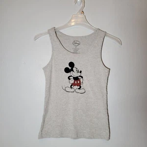 Disney Mickey Mouse Tank Top Mädchen Jugend XL (15/17) grau ärmellos Cartoon  - Bild 1 von 3