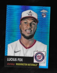 LUCIUS FOX RC 2022 Topps Chrome Platinum 476 BLUE BLASTER PRISM REFRACTOR - Picture 1 of 2