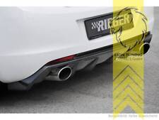 Rieger Heckansatz Heckspoiler Diffusor für Opel Astra J Limousine 2 Rohr carbon 