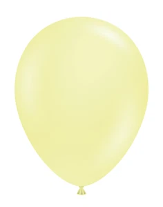 TufTex USA 5" Lemonade Pastel Yellow Latex Party Balloons, 100 PCS - Picture 1 of 1