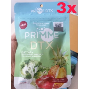 3x Primme DTX Detox Precious Skin High Fiber Slim Radiant Natural Extracts - Picture 1 of 3
