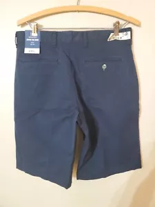 Pantalones Cortos George 30 Azul Marino Chino Sobre la Rodilla Elastizados Entrepierna Súper Suave 10" #2028 - Imagen 1 de 11