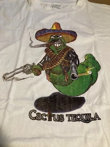 Vintage 90s Cactus Tequila Alcohol T Shirt Men’s Extra Large Mexico Humor - Picture 1 of 8