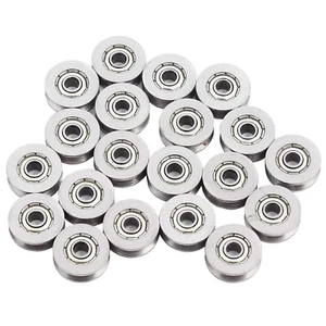 V-Lager, kleine Rillenlager Riemenscheiben 3 x 12 x 4 mm, V-Laufräder, kleine feste - Bild 1 von 12