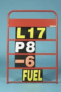 PIT BOARD Aluminium roter Rahmen - gelbe Zahlen - CHPITB4WN - Bild 1 von 4