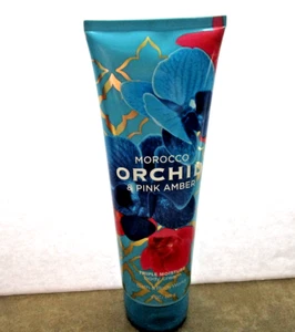 NEW Bath & Body Works Morocco Orchid & Pink Amber Triple Moisture Cream 8 oz - Picture 1 of 3
