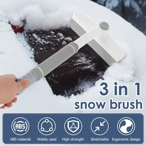 Snow Scraper and Brush with Handle Sturdy Ice and Snow Scraper for Most DLD - Picture 1 of 6
