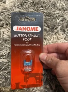 Janome Button Sewing Foot for Horizontal Rotary Hook Models (SB) - Picture 1 of 3