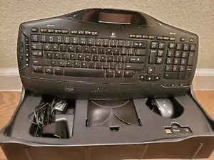 Logitech Cordless Desktop Keyboard & Mouse Combo MX5500 Poor Condition - Picture 1 of 6