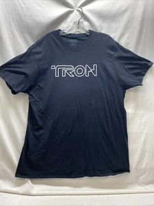 CAMISETA TRON LOGO BLANCO HOMBRE 2XL NEGRA MANGA CORTA - Imagen 1 de 19