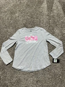 Girls Under Armour Shirt Size Large Pink Gray Long Sleeve New Tags Youth YLG - Picture 1 of 7