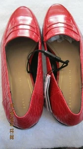 ZARA WOMAN S SCHÖNER ROTER KROKO HALBSCHUH GRÖSSE 8 SCHÖNER SCHUH & GUT VERARBEITET - Bild 1 von 6