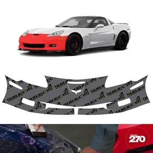 05-13 Corvette C6 (Z06/GS) Pre-Cut Front Bumper Paint Protection Clear Film PPF - Picture 1 of 6