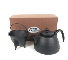 Rock casting Iwachu coffee pot set black 0.75L IH compatible Nanbu Tekki 12361