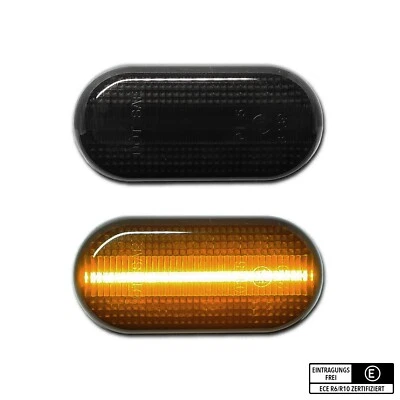 SCHWARZE LED Seitenblinker Smart Fortwo III 453 Coupe Cabrio Brabus - Bild 1 von 4