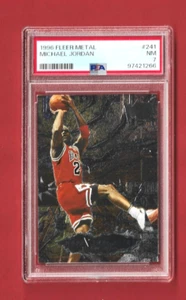 NBA Basketball Michael Jordan PSA 7 Fleer Metal 1996 Grade Card 241 - Bild 1 von 2