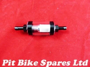 Pit Bike hochwertiger schwarzer Inline Kraftstofffilter EE111 Monkey Bike, Quad Bike C90 - Bild 1 von 1