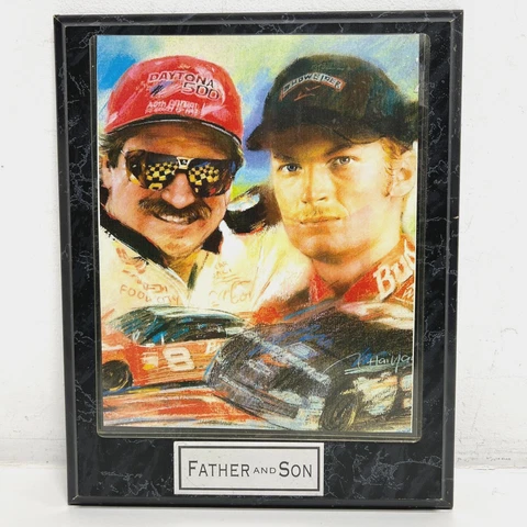 Dale & Dale Earnhardt Jr Father And Son Plaque 10.5"x13.5" Cover