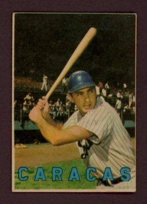 1967 Venezuela Topps #7 Paul Schaal Caracas Venezuelan SPANISH BACK MLB Royals - Image 1 of 2