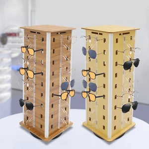 Square 360° Rotating Sunglasses Display Rack, Eyeglass Organizer Holder - Bild 1 von 39