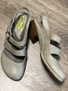 El Naturalista Sandale Slinback Damen Schuhe Leder Gr.41 Natur-grün NEU 5308 - Bild 1 von 9