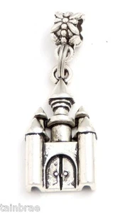 Five Turret Castle I Fairy Castle Charm Dangle - Picture 1 of 3