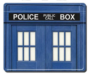 Tardis Doctor Dr Who Police Box mousepad lock edge - Picture 1 of 3