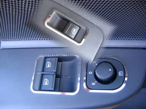 D Chrom Rahmen für Schalter Fensterheber- Spiegel/ VW Golf 5- Edelstahl poliert - Picture 1 of 3