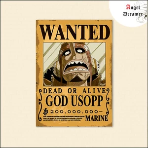Poster one piece Wanted Usopp Prime 200 million berry toile tableau Affiche Déco - Foto 1 di 4