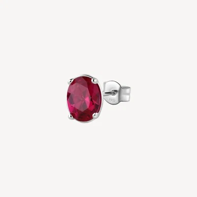 BROSWAY FANCY ORECCHINO SINGOLO CON ZIRCONI IN ARGENTO 925 FPR06 PASSION RUBY - Immagine 1 di 4