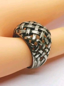 VINTAGE SIGNED JP JAMES PARKER MODERNIST STERLING SILVER RING SIZE 7 READ!(5) - Picture 1 of 7