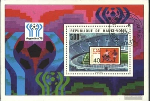 Alto Volta Bloque 48 (edición completa) usado 1977 Fútbol-WM ´78, Argentina - Imagen 1 de 1