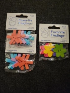Favorite Findings Buttons. Mixed Lot. 3 Packages. - Picture 1 of 1