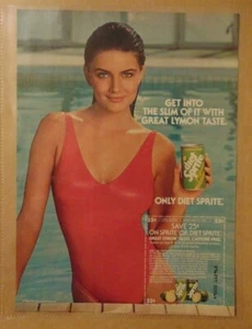 Vintage 80er DIET SPRITE Coca Cola GUTSCHEIN Original Print Werbung - Bild 1 von 1