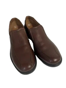 Clarks Collection Shoes Men’s 10 M Casual Loafers Brown Leather 16103 - Picture 1 of 11