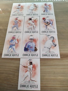 JUEGO DE 10 CARTAS PETE ROSE CHARLIE HUSTLE EDITION HOJA 2020 - Imagen 1 de 12