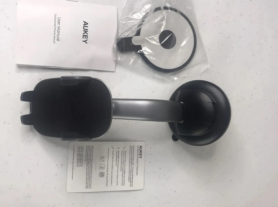 Aukey Dashboard Phone Mount Gray & Black HD-C50 New in Box - Image 1 of 4