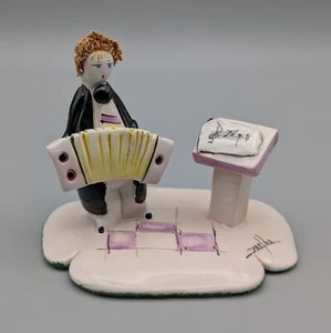 Zampiva Figur Musiker Akkordeon Spaghetti Haare Italien 2,25" groß - Bild 1 von 14
