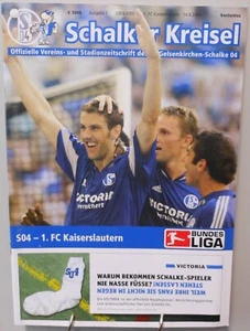 FC Schalke 04 gegen 1. FC Kaiserslautern Programm Schalker Kreisel 14.08.2004 - Bild 1 von 3