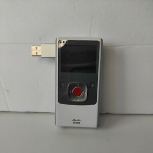 Cisco Flip Video Pocket Camcorder , White AI Parts or Repair Only